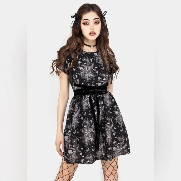 NWT Disturbia Thalia Mini Skater Dress US 4 / UK 8 - Picture 4 of 8